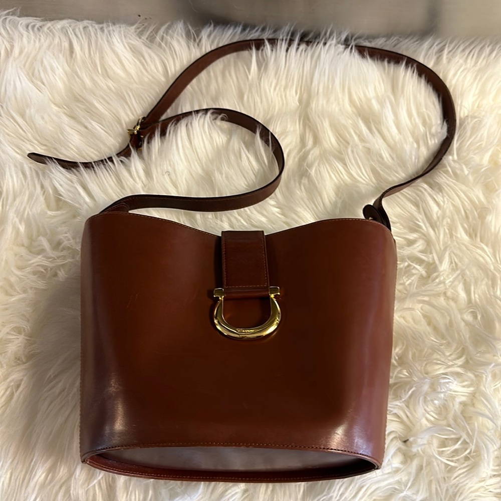 Brown Leather Salvatore Ferragamo Handbag